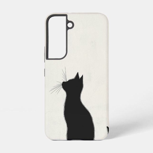 Midnight Cat Silhouette Phone Case (Back)