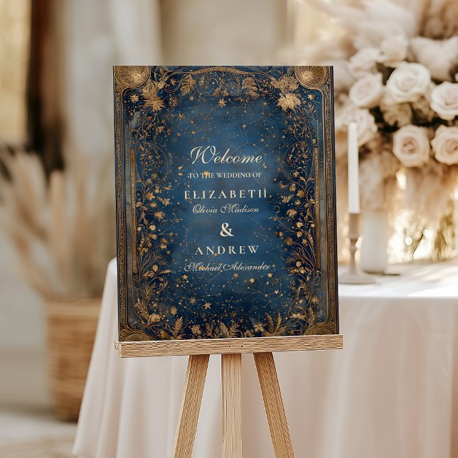 Midnight Celestial Baroque Wedding Foam Board (Creator Uploaded)