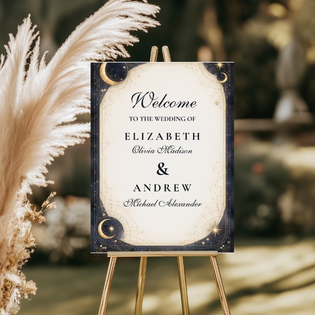Midnight Celestial Garden Wedding Foam Board (Creator Uploaded)