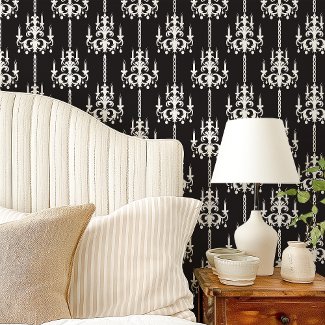 Midnight Chandelier Vintage Black And White
