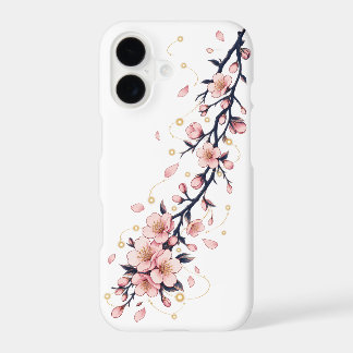 Midnight Cherry Blossom Fireflies–Elegant iPhone 17 Case