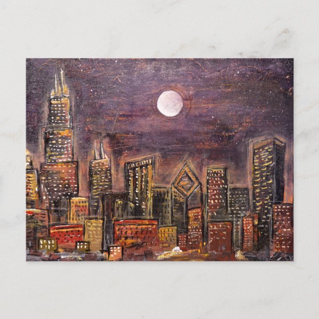 Midnight Chicago © Postcard (Front)