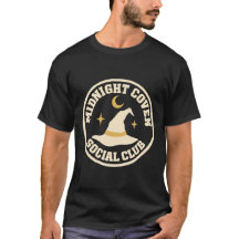 Midnight Coven Social Club Retro Witch Badge
