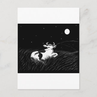 Midnight Cow Postcard