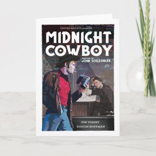 Midnight Cowboy alternative movie poster Card