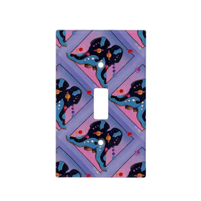 Midnight Cowboy Boot Light Switch Cover (Front)