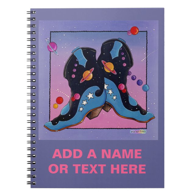 Midnight Cowboy Boots Notebook (Front)
