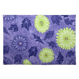 Midnight Daisy Garden Cloth Placemat