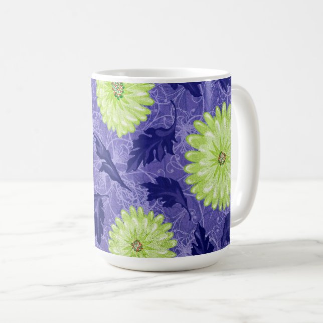 Midnight Daisy Garden Coffee Mug (Front Right)