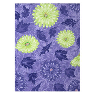 Midnight Daisy Garden Tablecloth