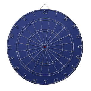 Midnight Dark Blue Personalized Navy Background Dartboard With Darts
