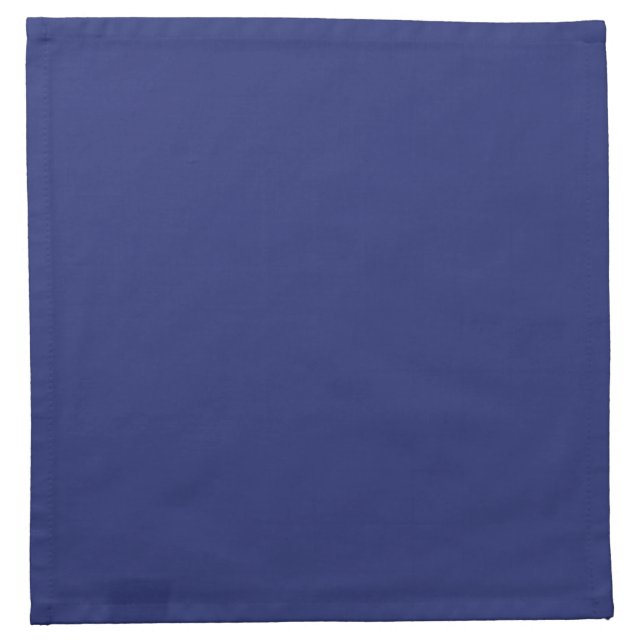 Midnight Dark Blue Personalized Navy Background Napkin (Front)