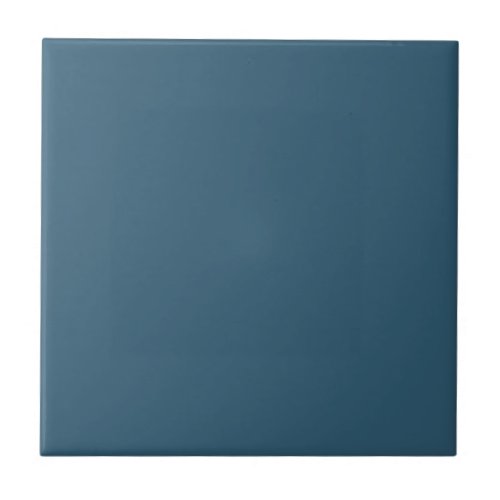 Midnight Dark Blue Solid Color Print Space Blue Ceramic Tile