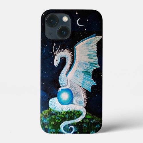 Midnight Dragon by Babe Monet Art iPhone 13 Mini Case