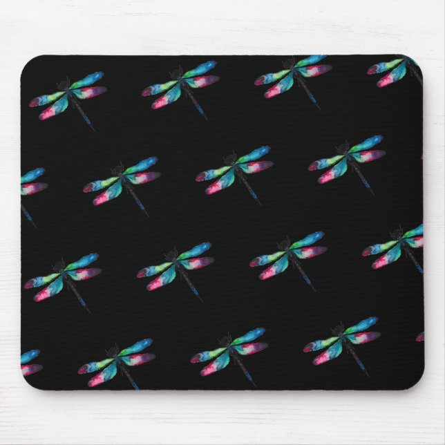 Midnight Dragonflies Mouse Pad (Front)