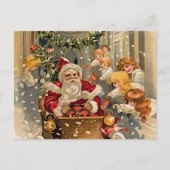 Midnight Drive Vintage Christmas Card by ChristmasVintage at Zazzle