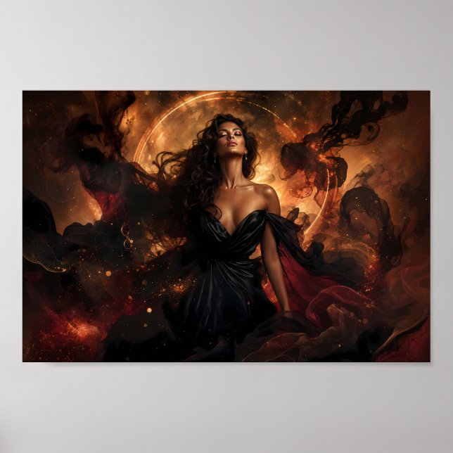 Midnight Ember Reverie Dreamscape Poster (Front)