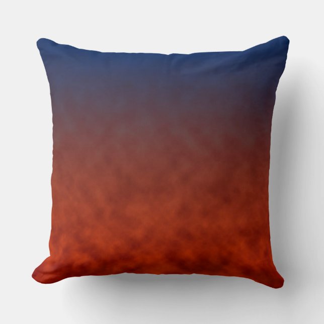 Midnight Emberfall Throw Pillow (Front)