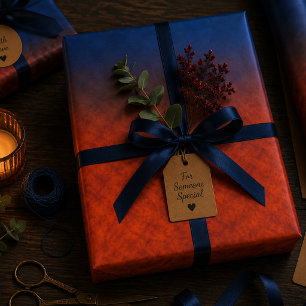 Midnight Emberfall Wrapping Paper Sheets
