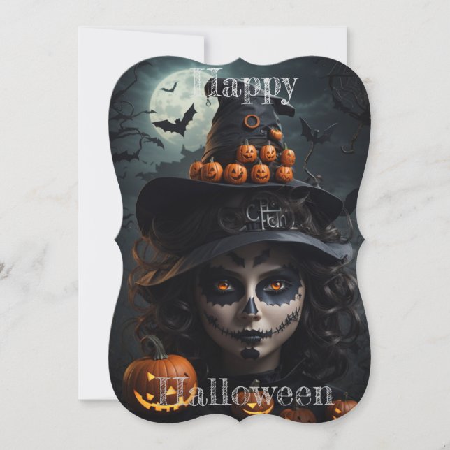 Midnight Enchantment: A Halloween Haunting Invitation (Front)