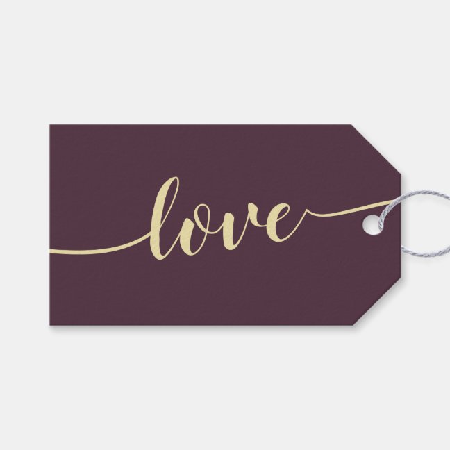 Midnight Fig Cheers Simple Love Gift Tags