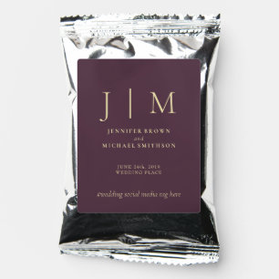 Midnight Fig Collection Classic Simple Wedding Coffee Drink Mix