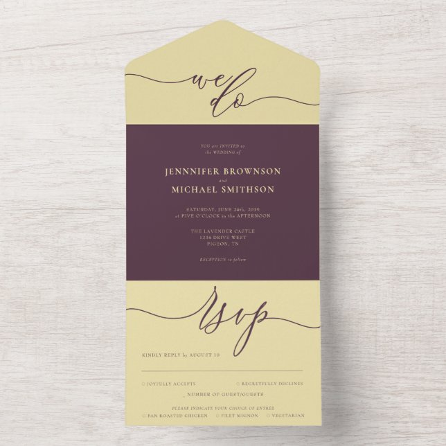 Midnight Fig Wedding script we do All In One Invitation (Inside)