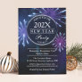 Midnight Fireworks Starry Sky New Year's Eve Party Invitation
