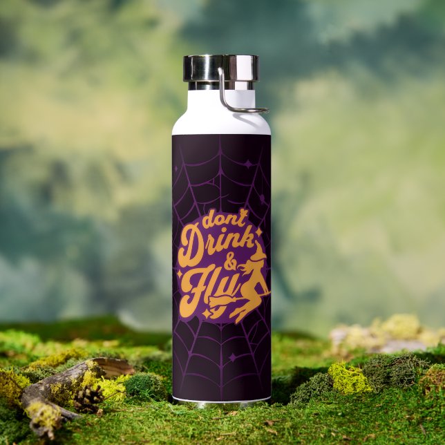 Midnight Flight: A Spooky Retro Water Bottle (Outdoor)