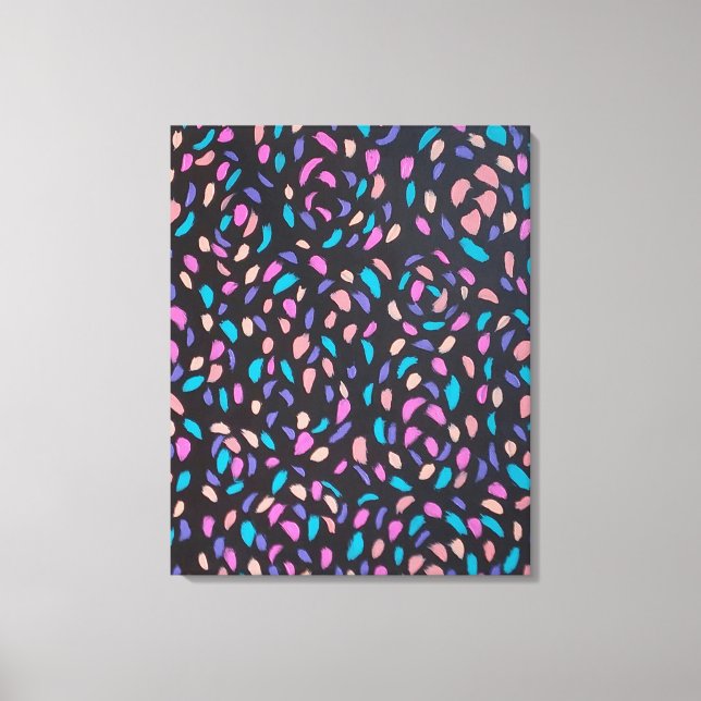 Midnight Flight Colorful Print  (Front)