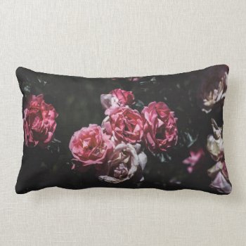 Midnight Floral  Dark Floral  Gothic Floral Pillow by WickedlyLovely at Zazzle