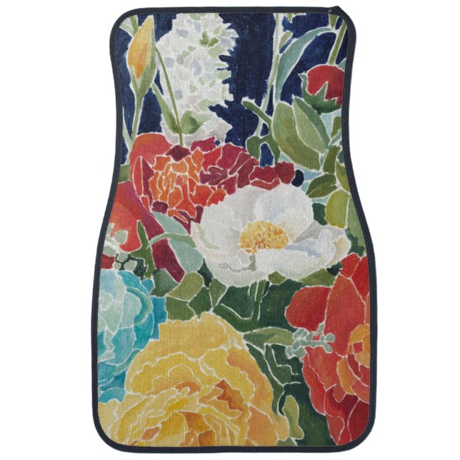 Midnight Florals I Car Mat (Front)