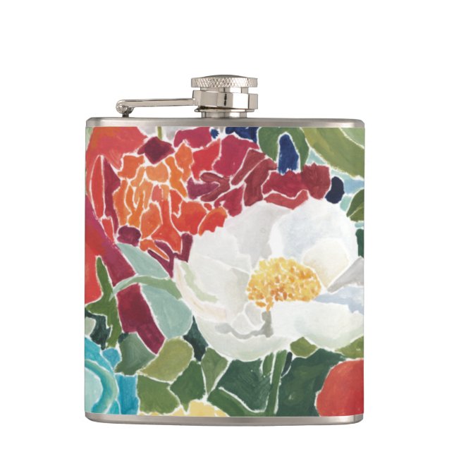 Midnight Florals I Flask (Front)