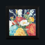 Midnight Florals I Keepsake Box<br><div class="desc">Floral</div>