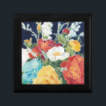 Midnight Florals I Keepsake Box<br><div class="desc">Floral</div>