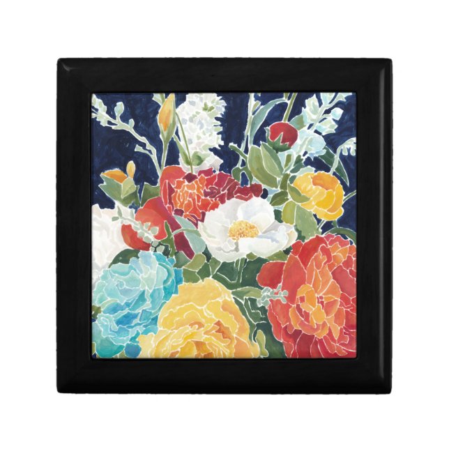 Midnight Florals I Keepsake Box (Front)