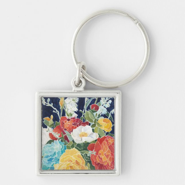 Midnight Florals I Keychain (Front)