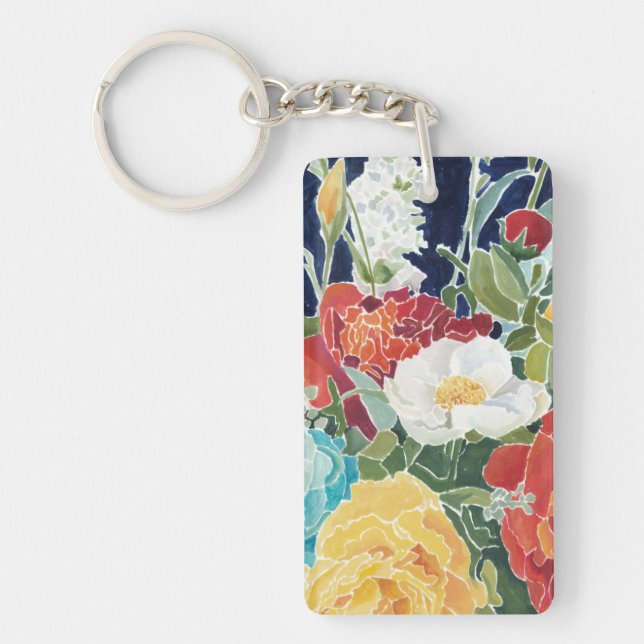 Midnight Florals I Keychain (Front)