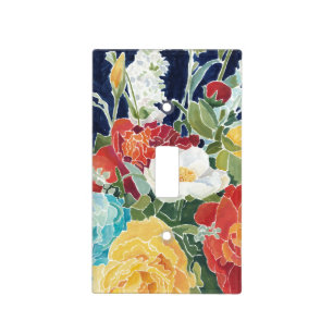 Midnight Florals I Light Switch Cover