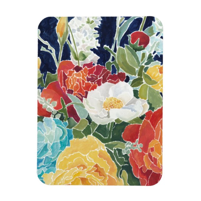 Midnight Florals I Magnet (Vertical)