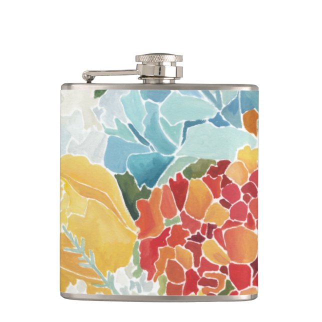 Midnight Florals II Flask (Front)