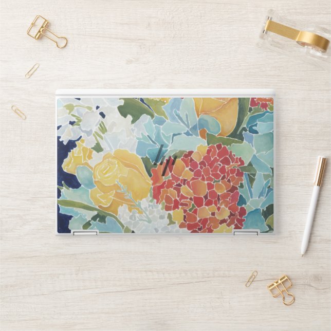 Midnight Florals II HP Laptop Skin (Desk)