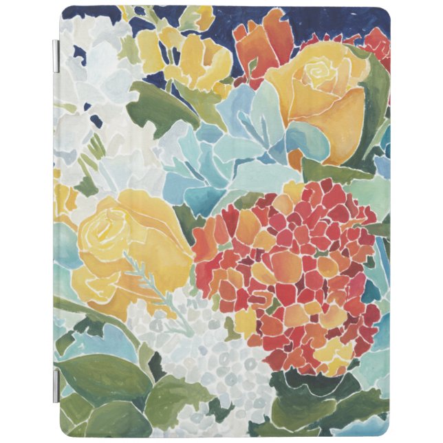 Midnight Florals II iPad Smart Cover (Front)