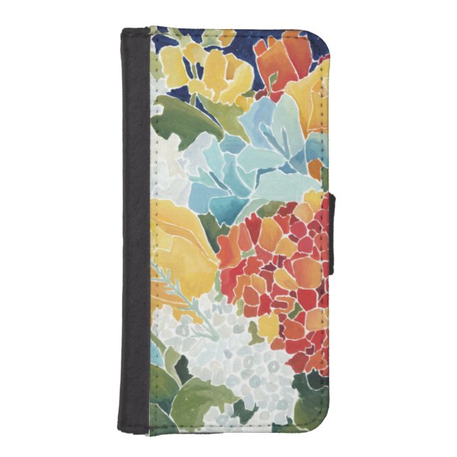 Midnight Florals II iPhone Wallet Case (Front)