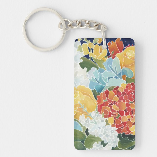 Midnight Florals II Keychain (Front)