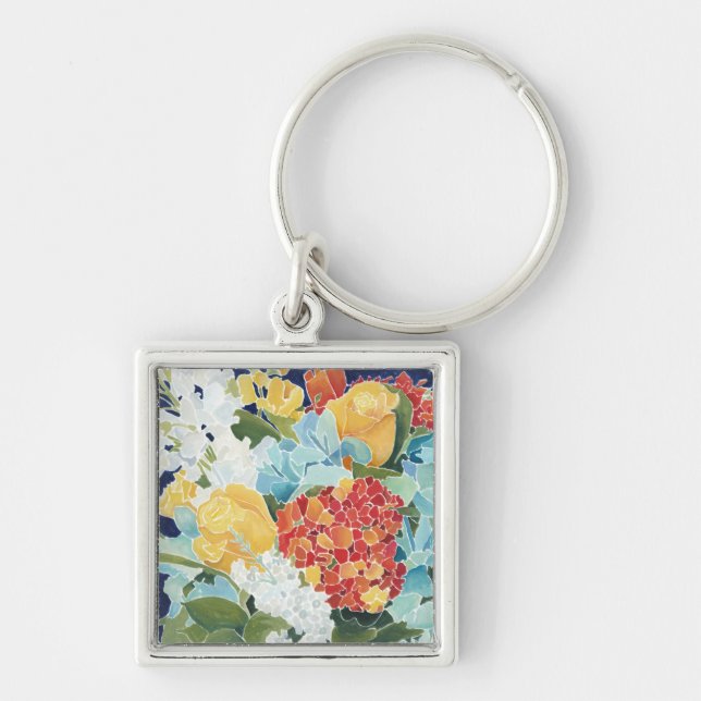 Midnight Florals II Keychain (Front)