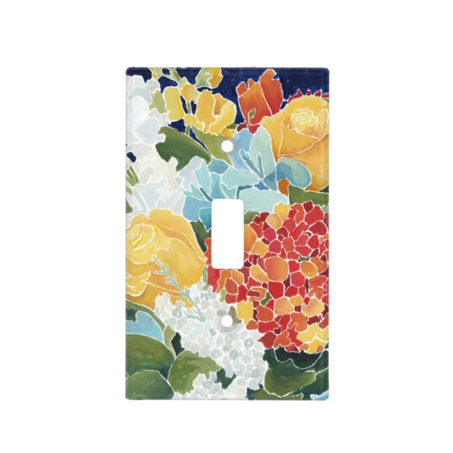 Midnight Florals II Light Switch Cover (Front)