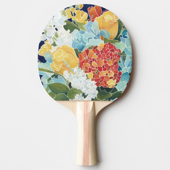 Midnight Florals II Ping-Pong Paddle (Front)
