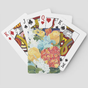 Midnight Florals II Poker Cards