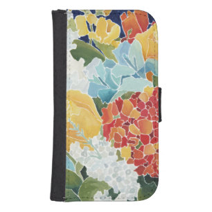 Midnight Florals II Wallet Phone Case For Samsung Galaxy S4